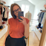 Sweat à capuche sans manches Drilis - Argile rouge - SUN VALLEY FEMME
