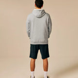 Sweat à capuche uni en molleton doux Licola - Bleu gris - SUN VALLEY HOMME