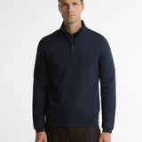 Mannequin portant le sweat à demi-zip Guy bleu marine BARBOUR HOMME de face