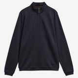 Photo à plat du sweat à demi-zip Guy bleu marine BARBOUR HOMME