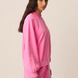 Sweat oversize col froncé Yaelle - Gum - DES PETITS HAUTS