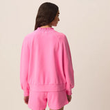 Sweat oversize col froncé Yaelle - Gum - DES PETITS HAUTS