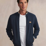 Sweat zippé à col montant Leanngil - Marine - TBS HOMME