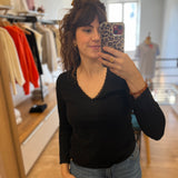 T-shirt Izolène - Noir - DES PETITS HAUTS