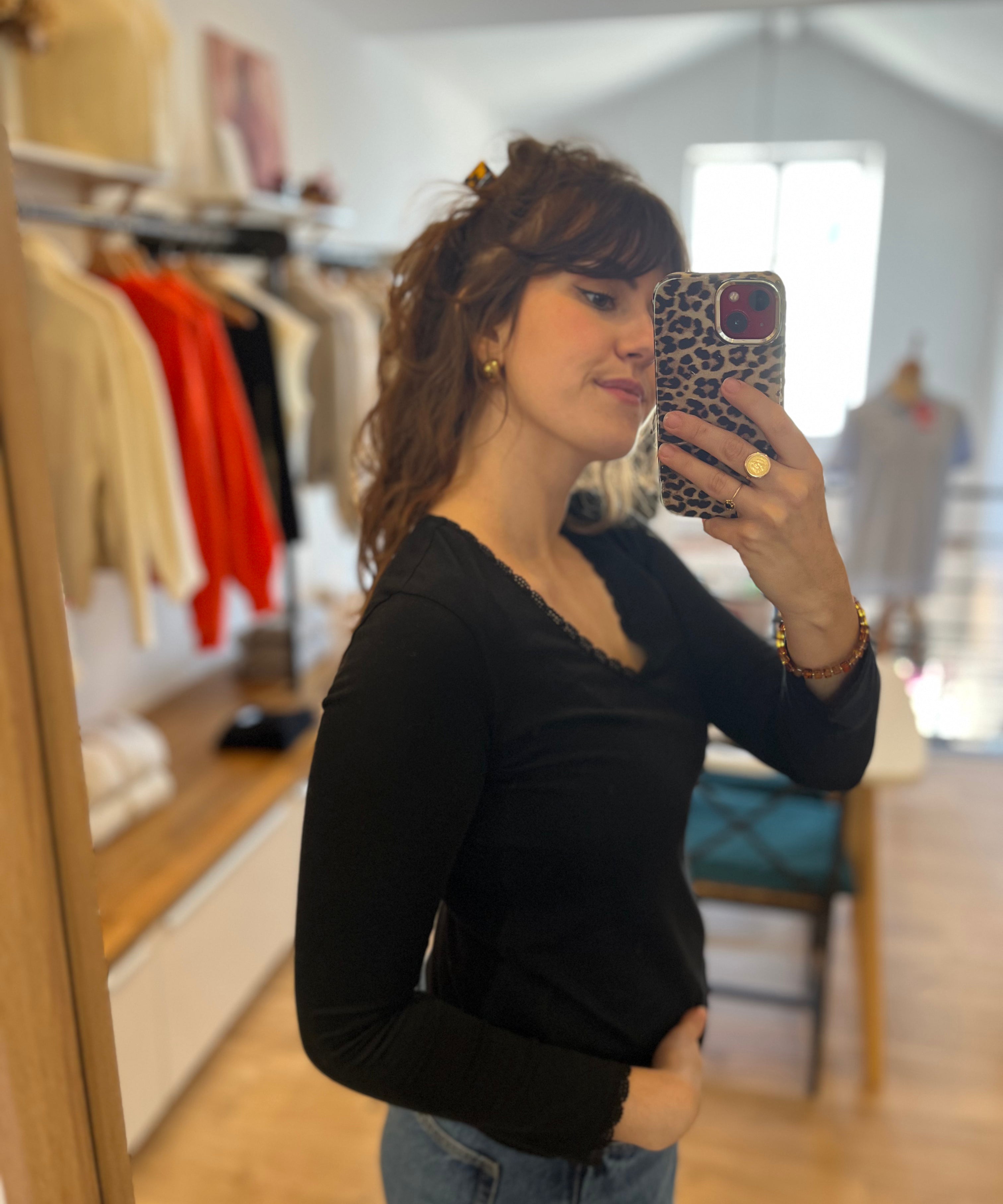 T-shirt Izolène - Noir - DES PETITS HAUTS