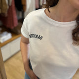 T-shirt ample en pur coton Bede - Blanc - BARBOUR FEMME