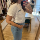 T-shirt ample en pur coton Bede - Blanc - BARBOUR FEMME