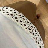 T-shirt boxy à broderies crochetées et sequins B310105 - Blanc - IKKS WOMEN