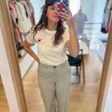 T-shirt en coton avec broderie crabe Ilie - Ecru - DES PETITS HAUTS