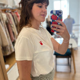T-shirt en coton avec broderie crabe Ilie - Ecru - DES PETITS HAUTS