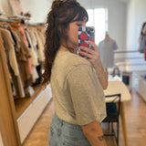 T-shirt oversize en coton Jerrypatch - Gris chiné - DES PETITS HAUTS