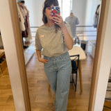 T-shirt oversize en coton Jerrypatch - Gris chiné - DES PETITS HAUTS