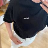 T-shirt oversize en pur coton Marjorie - Noir - BARBOUR FEMME