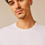 T-shirt ajusté en coton stretch Cevino - Blanc - SUN VALLEY HOMME