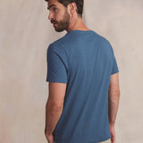 T-shirt ajusté en maille Pieretee - Bleu regate - TBS HOMME