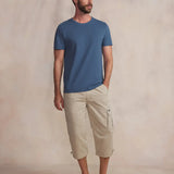 T-shirt ajusté en maille Pieretee - Bleu regate - TBS HOMME