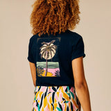 T-shirt basique dos imprimé Pancey - SUN VALLEY FEMME