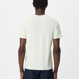 T-shirt col rond droit en coton bio - Vert amande - IKKS MEN