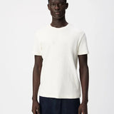 T-shirt droit en coton bio nid d'abeille M310043 - Ecru - IKKS MEN