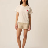 T-shirt en coton avec broderie crabe Ilie - Ecru - DES PETITS HAUTS