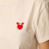T-shirt en coton avec broderie crabe Ilie - Ecru - DES PETITS HAUTS