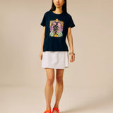 T-shirt en coton imprimé léopard et fleur Pyatym - SUN VALLEY FEMME