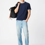 T-shirt en relief en pur coton pour homme M310043 - Marine - IKKS MEN