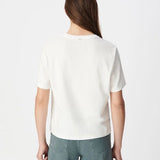 T-shirt imprimé à motif vagues et palmiers Raphae - Blanc cassé - IKKS WOMEN