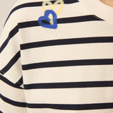 T-shirt marinière boxy Fionna - Indigo & Beurre - DES PETITS HAUTS
