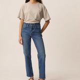 T-shirt oversize en coton Jerrypatch - Gris chiné - DES PETITS HAUTS