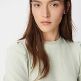 T-shirt pailleté à manches froncées B310555 - Amande irisé - IKKS WOMEN