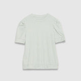 T-shirt pailleté à manches froncées B310555 - Amande irisé - IKKS WOMEN
