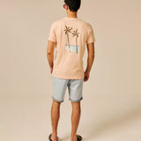 T-shirt stylé imprimé dos en pur coton Cranky - SUN VALLEY HOMME