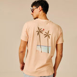T-shirt stylé imprimé dos en pur coton Cranky - SUN VALLEY HOMME