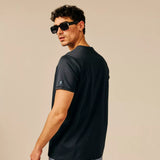 T-shirt uni été léger respirant Cabera - Marine foncé - SUN VALLEY HOMME