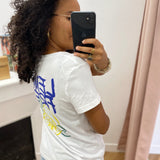 T-shirt à print à manches courtes Bellisima - Blanc - C'EST BEAU LA VIE !