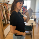 Top en maille côtelée chic Kleo - Noir - DES PETITS HAUTS