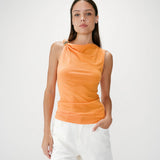 Top chic asymétrique drapé avec bijou épaule Wagner - GRACE & MILA