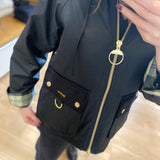 Veste cirée Carville - Noire - BARBOUR FEMME