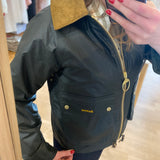 Veste courte cirée Marron - Vert fern ancient - BARBOUR FEMME