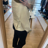 Veste courte détails tartan Beadnell - Perle claire & beige - BARBOUR FEMME