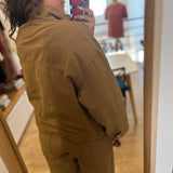 Veste courte oversize légère Leo ecorce - Camel - DES PETITS HAUTS