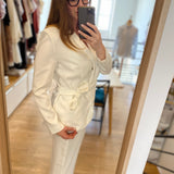 Veste de tailleur drapée pour cérémonie B340115 - Ecru - IKKS WOMEN