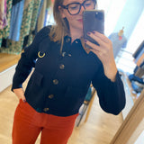 Veste en maille Alverstone - Marine - BARBOUR FEMME