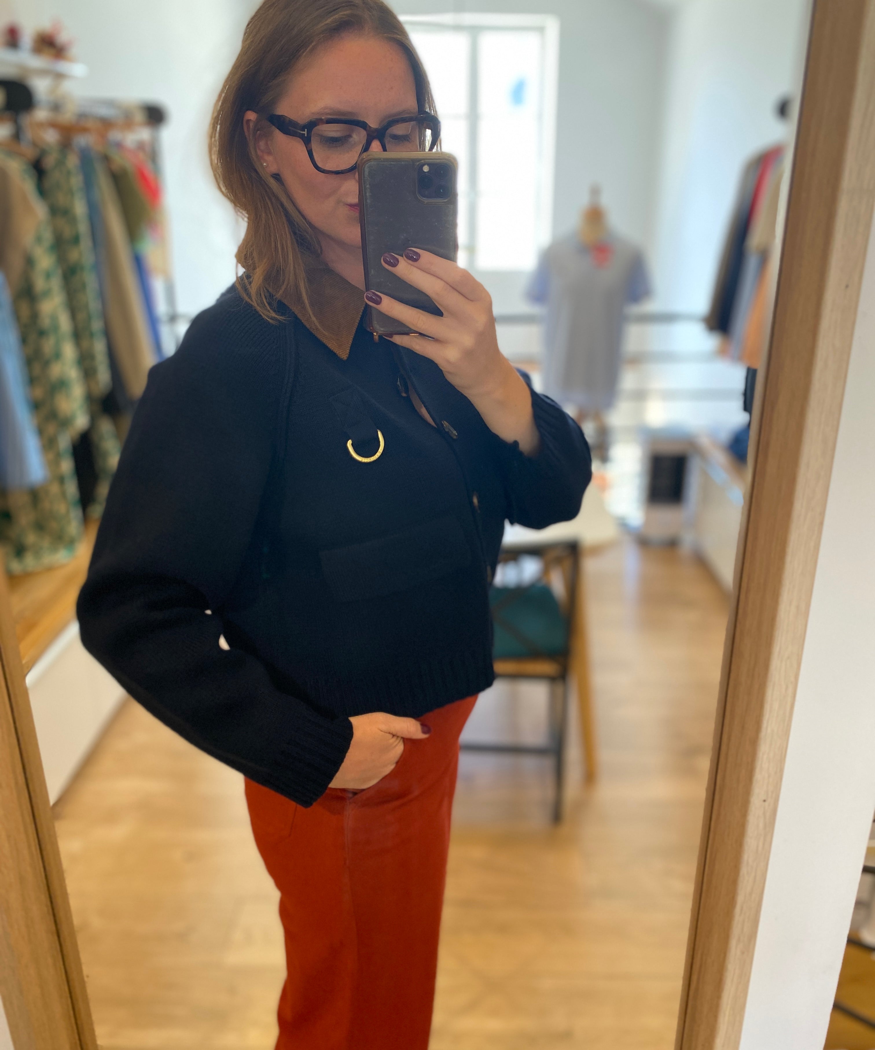 Veste en maille Alverstone - Marine - BARBOUR FEMME