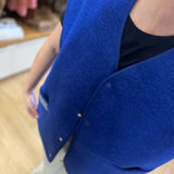 Veste sans manches en maille Gaelle - Indigo - DES PETITS HAUTS