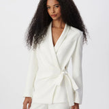 Veste de tailleur drapée pour cérémonie B340115 - Ecru - IKKS WOMEN