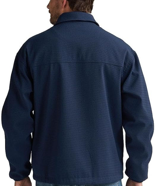 Veste mi-saison épurée à col rabattu - Marine - PETROL INDUSTRIES HOMME