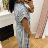 Robe chemise ceinturée à rayures Yvanarob - Regate - TBS Femme
