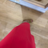 Short dress with lace collar - Coral red - IKKS WOMEN